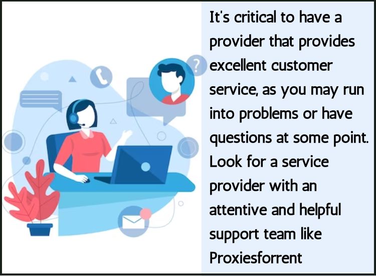 Customer support for datacenter proxies